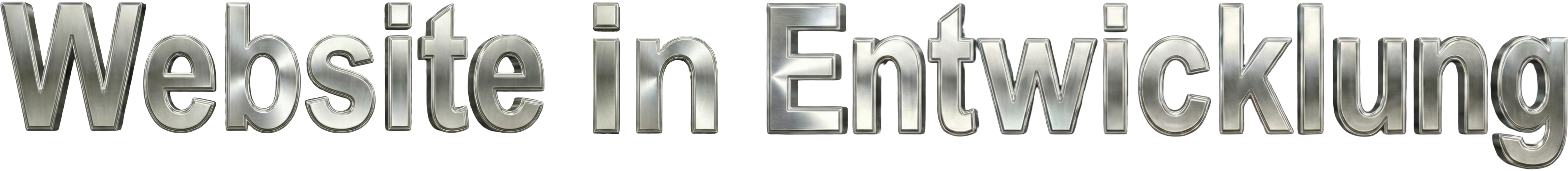 Website in Entwicklung